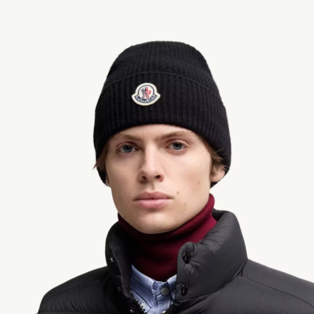 Moncler Wool & Cashmere black Beanie